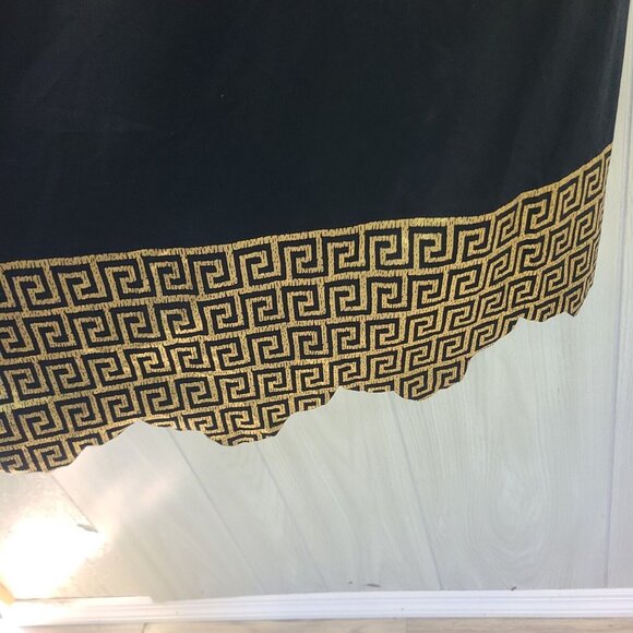 Swimsuits For All 30 Plus Size Scalloped Gold Hem Black NWOT - Picture 2 of 6